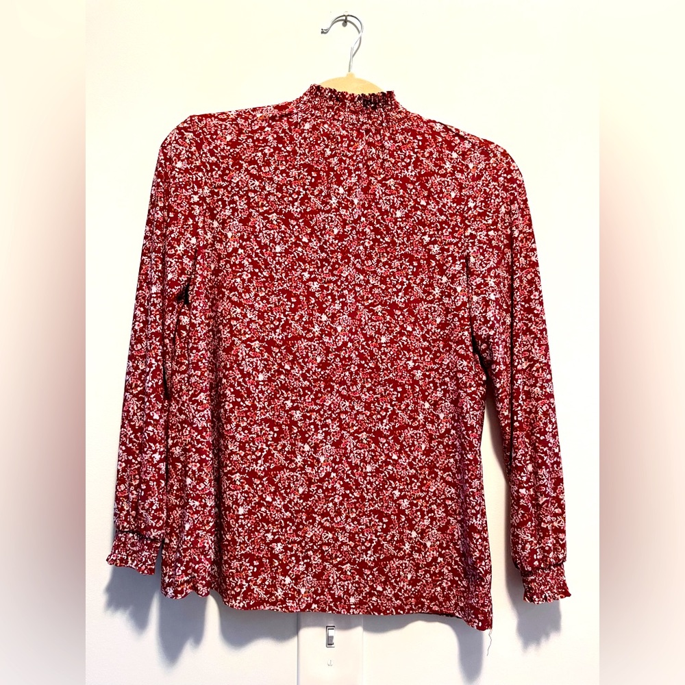 Anne Klein Womens blouse floral size S